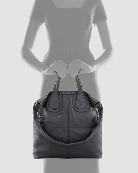 givenchy nightingale biker tote|Givenchy Nightingale Biker Leather Shopper Tote Bag, Gray.